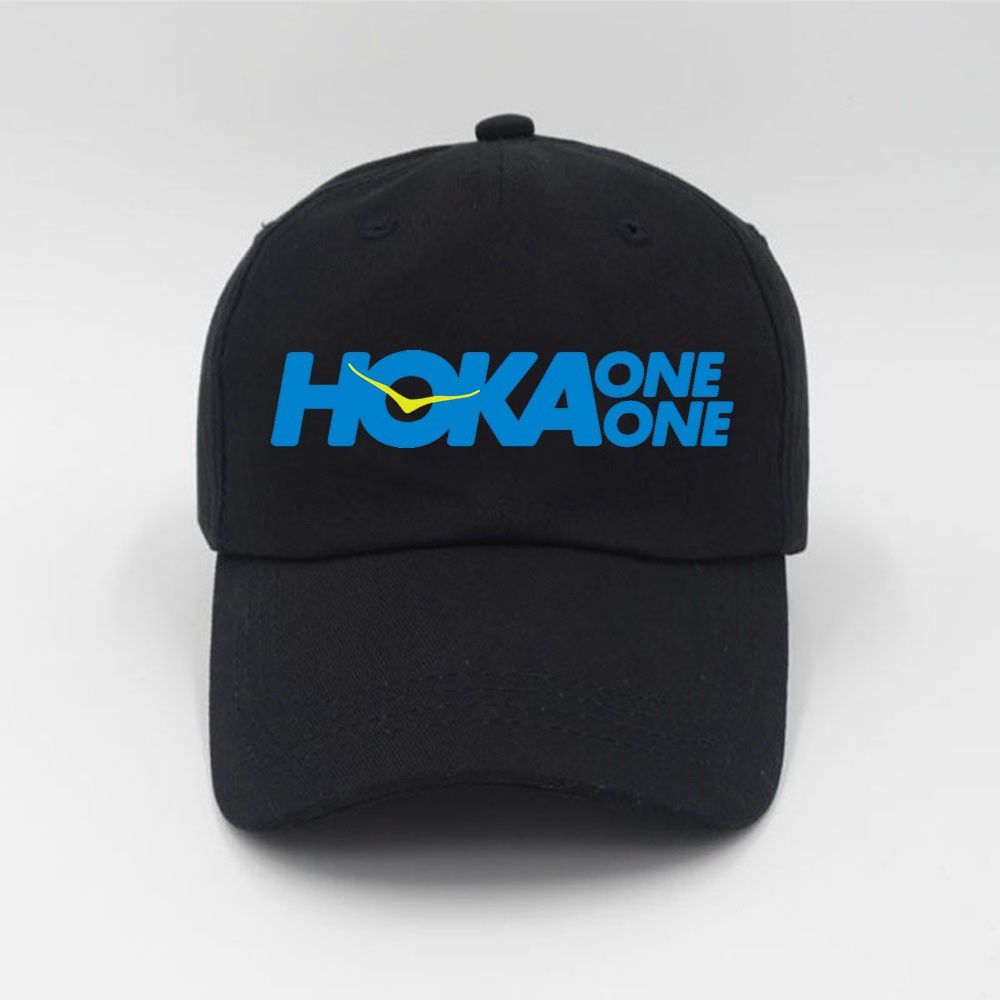 Hoka One One Logo Top Level - Baseball Caps - Black,Australia GQO-546302